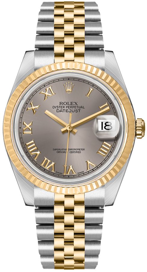Rolex Datejust Self winding Automatic Grey Unisex Watch 16233-GRYRJ 