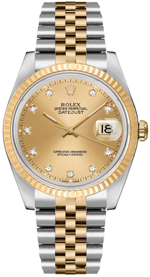 Rolex Datejust Self winding Automatic Champagne Unisex Watch 16233-CHPDJ 