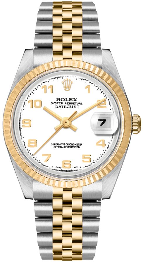 Rolex Datejust Self winding Automatic White Unisex Watch 16233-WHTAJ 
