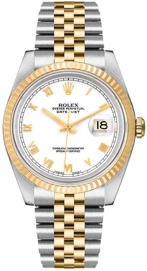 Rolex Datejust Self winding Automatic White Ladies Watch 16233-WHTRJ 