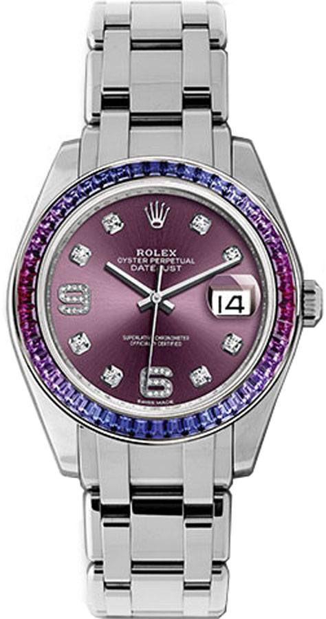 Rolex Pearlmaster Self winding Automatic Chronometer Red Watch 86349-SAFUBL 