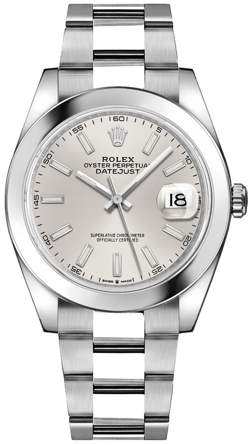 Rolex Datejust Self winding Automatic Silver Mens Watch 126300-0003 