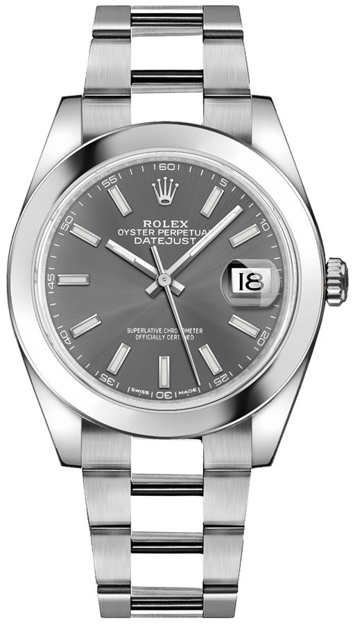 Rolex Datejust Self winding Automatic Grey Mens Watch 126300-0007 