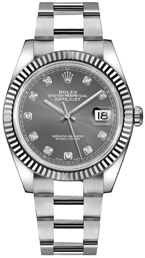 Rolex Datejust Self winding Automatic Grey Mens Watch 126334-0005 
