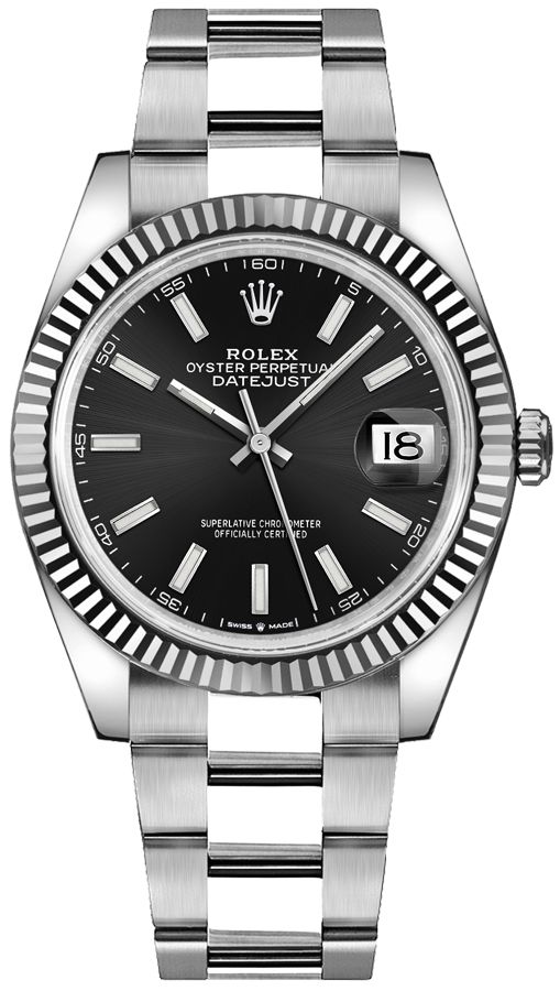 Rolex Datejust 41 Black Dial Oyster Bracelet Men's Watch 126334-0017 