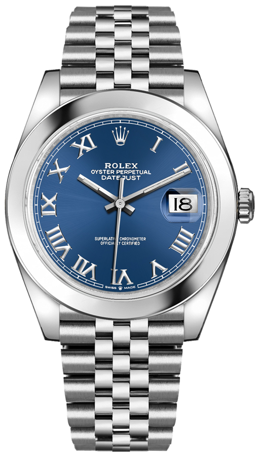 Rolex Datejust Self winding Automatic Blue Mens Watch 126300-0018 