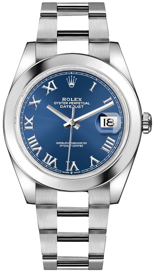 Rolex Datejust Self winding Automatic Blue Mens Watch 126300-0017 