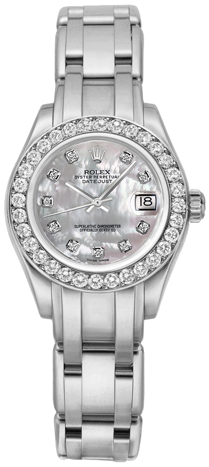 Rolex Pearlmaster Pearl White Watch 80299-MOPDP 