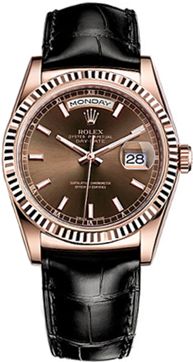 Rolex Day-Date Self winding Automatic Brown Watch 118135-0019 