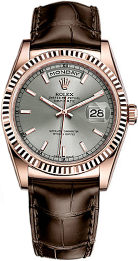 Rolex Day-Date Self winding Automatic Grey Watch 118135-RHOSL 