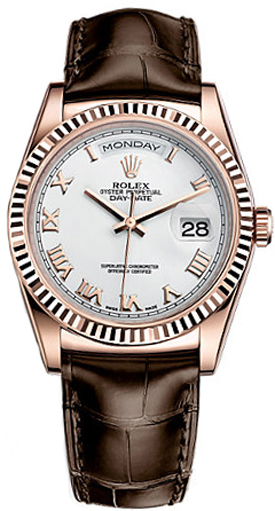 Rolex Day-Date Self winding Automatic White Unisex Watch 118135-0064 