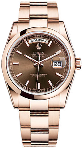 Rolex Day-Date Self winding Automatic Brown Watch 118205-CHOSO 