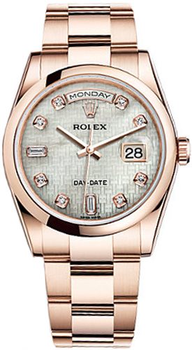 Rolex Day-Date Self winding Automatic White Watch 118205-MOPDO 