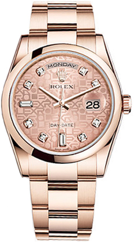 Rolex Day-Date Self winding Automatic Pink Watch 118205-PNKJDO 
