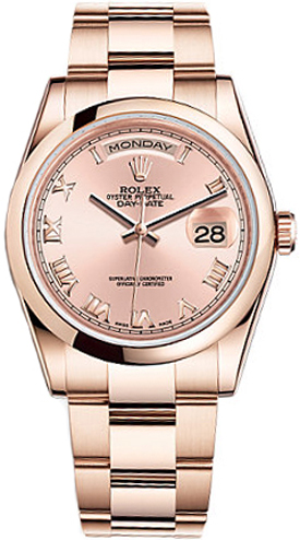 Rolex Day-Date Self winding Automatic Pink Watch 118205-PNKRO 