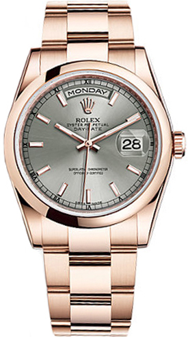 Rolex Day-Date Self winding Automatic Grey Watch 118205-RHOSO 