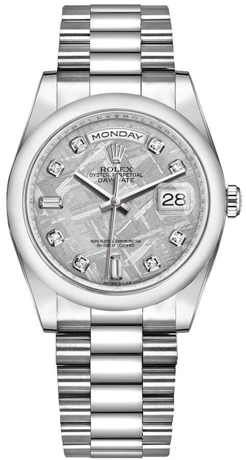 Rolex Day-Date Self winding Automatic Grey Watch 118206-0120 