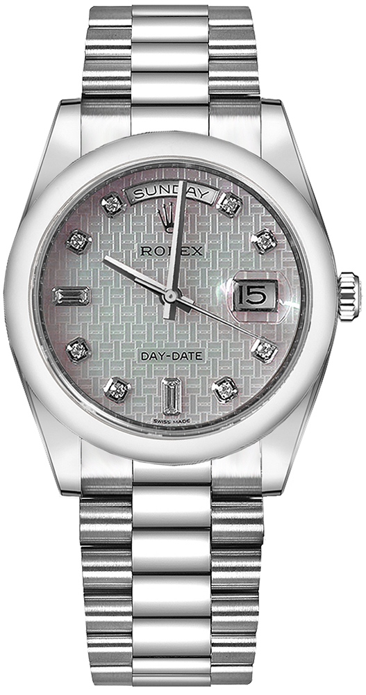 Rolex Day-Date Self winding Automatic White Watch 118206-0119 