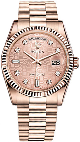 Rolex Day-Date Self winding Automatic Pink Watch 118235-0006 