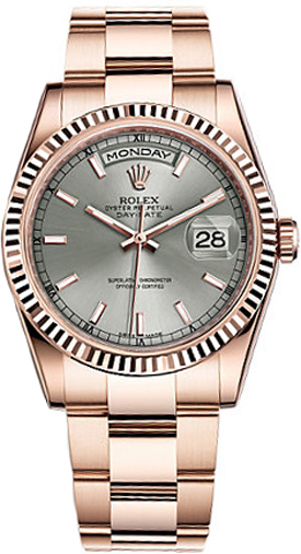Rolex Day-Date Self winding Automatic Grey Watch 118235-0134 