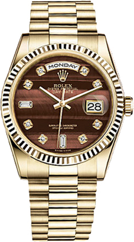 Rolex Day-Date Self winding Automatic Brown Watch 118238-0409 