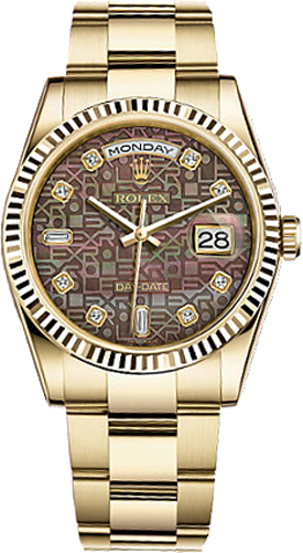 Rolex Day-Date Self winding Automatic Black Watch 118238-0191 