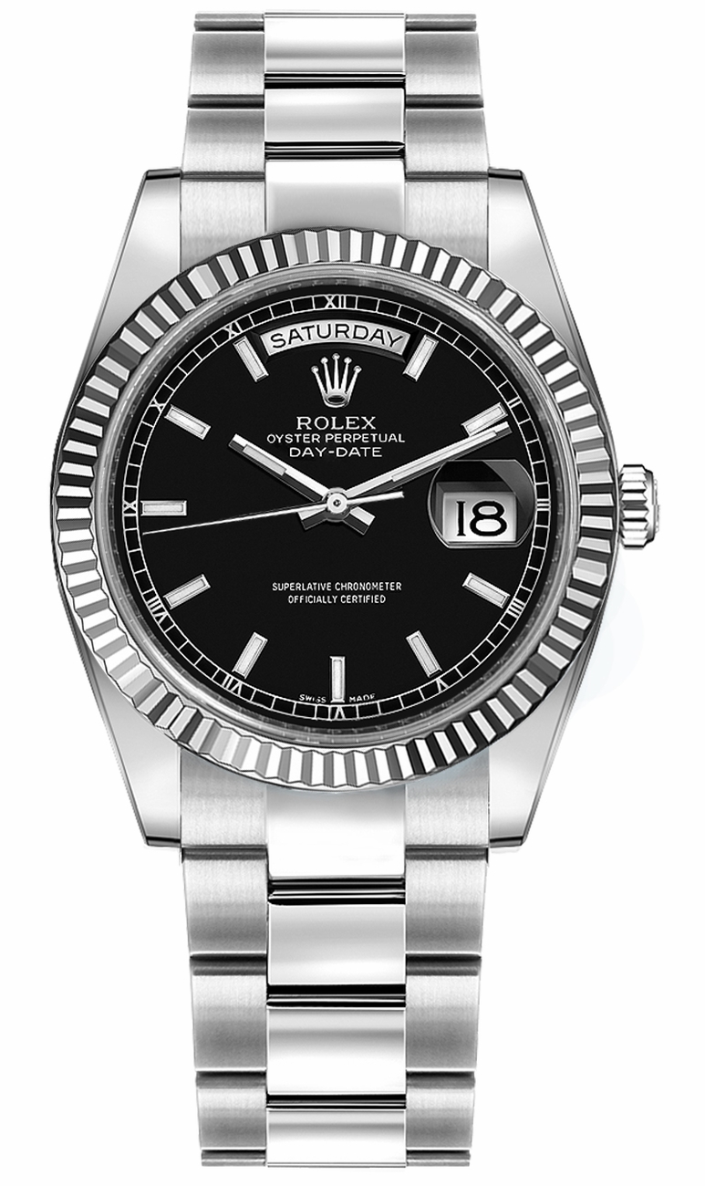 Rolex Day-Date Self winding Automatic Black Unisex Watch 118239-0121 