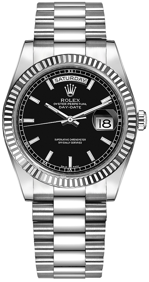 Rolex Day-Date Self winding Automatic Black Unisex Watch 118239-0090 