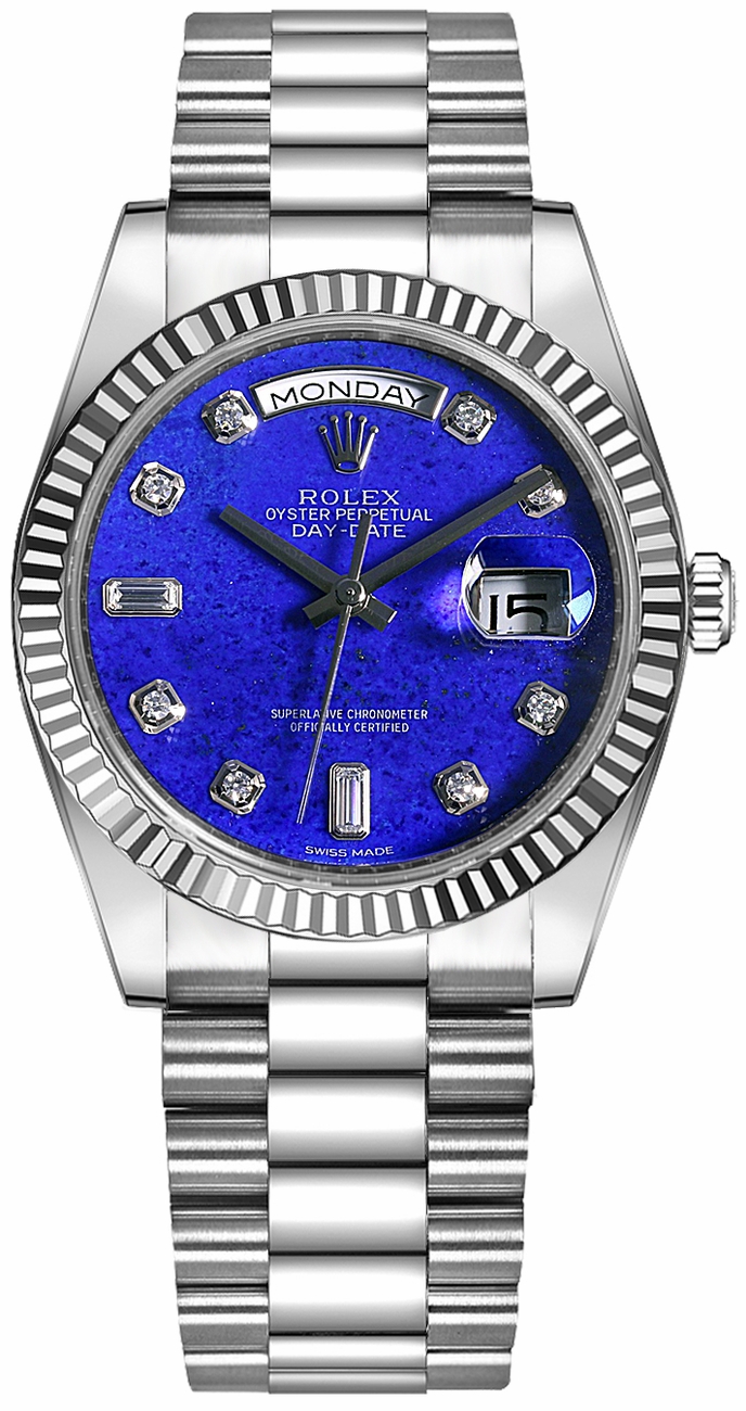 Rolex Day-Date Self winding Automatic Blue Unisex Watch 118239-0276 