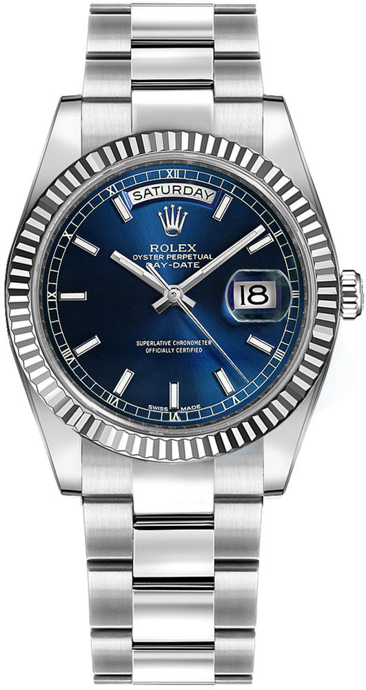 Rolex Day-Date Self winding Automatic Blue Unisex Watch 118239-0303 