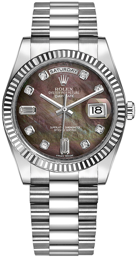 Rolex Day-Date Self winding Automatic Black Unisex Watch 118239-0076 