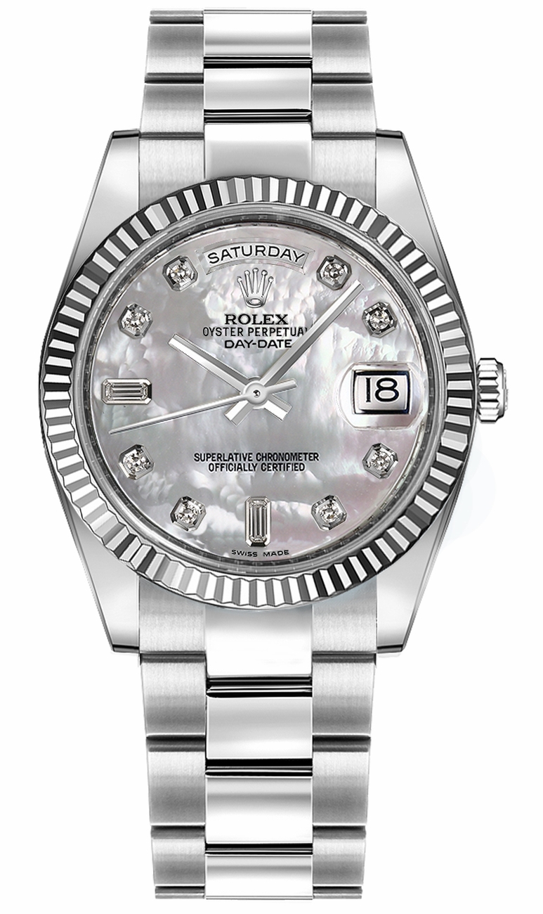 Rolex Day-Date Self winding Automatic White Unisex Watch 118239-0115 
