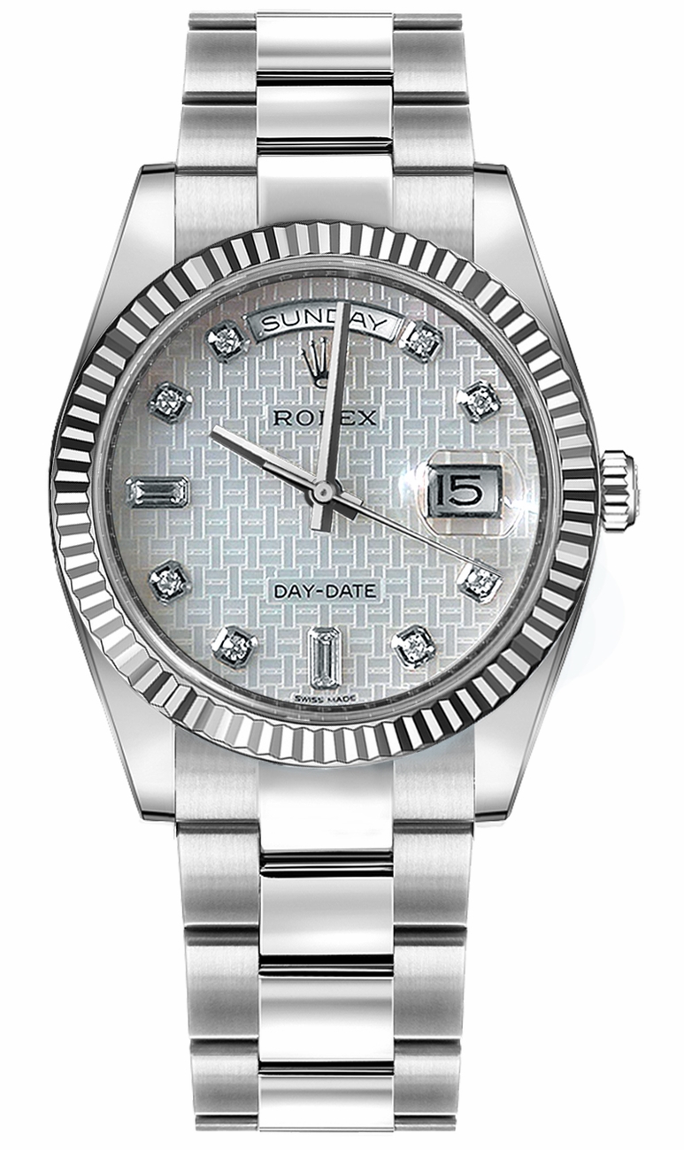Rolex Day-Date Self winding Automatic White Unisex Watch 118239-0280 