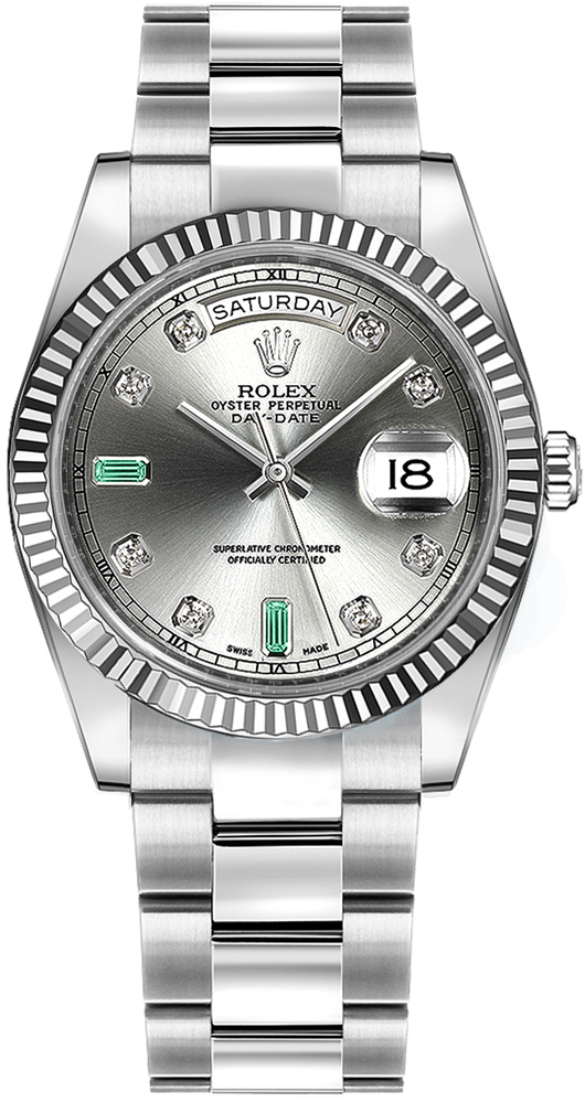 Rolex Day-Date Self winding Automatic Grey Unisex Watch 118239-0271 