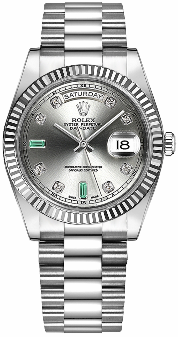 Rolex Day-Date Self winding Automatic Grey Unisex Watch 118239-0269 