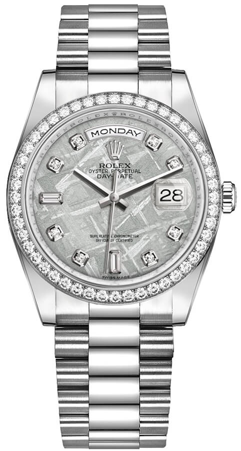 Rolex Day-Date Self winding Automatic Grey Watch 118346-0093 