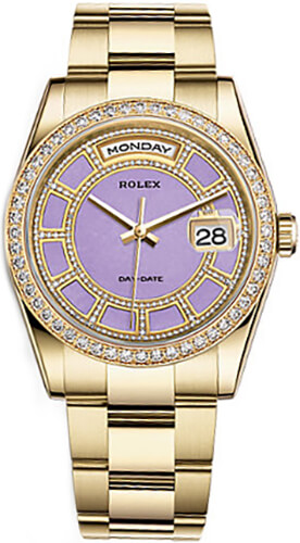 Rolex Day-Date Self winding Automatic Purple Watch 118348-0190 