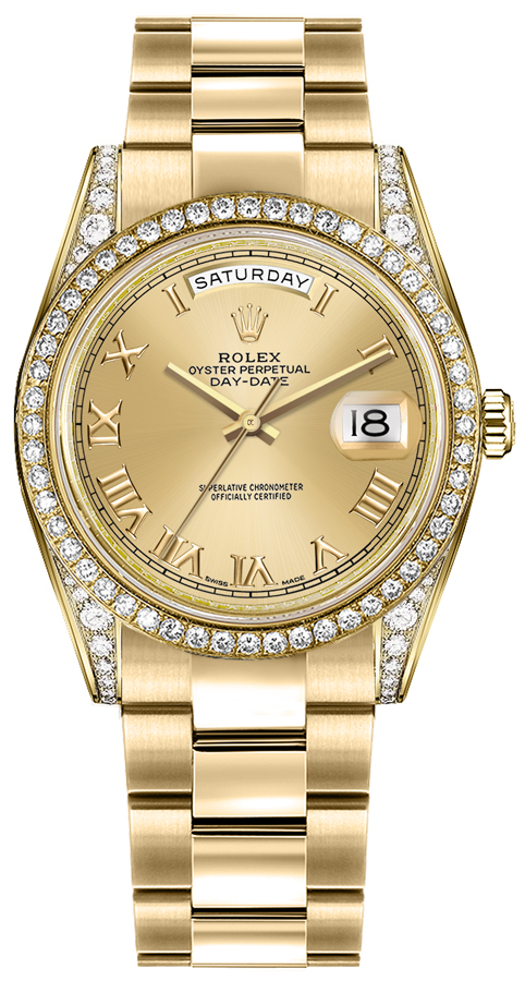 Rolex Day-Date Self winding Automatic Champagne Unisex Watch 118388-0189 