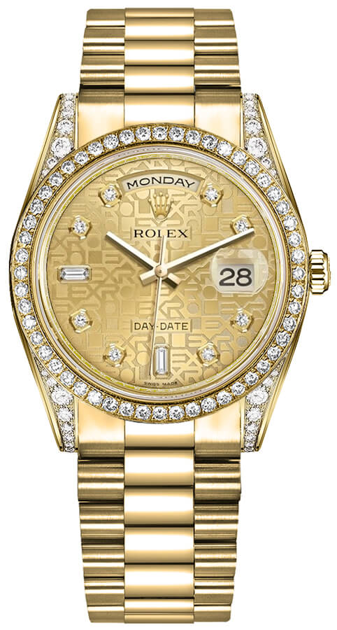Rolex Day-Date Self winding Automatic Champagne Unisex Watch 118388-0017 