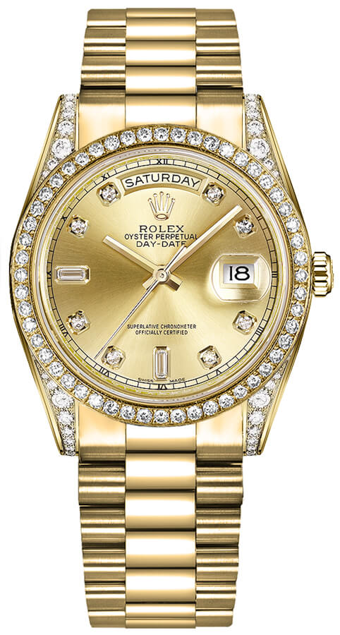Rolex Day-Date Self winding Automatic Champagne Mens Watch 118388-0019 