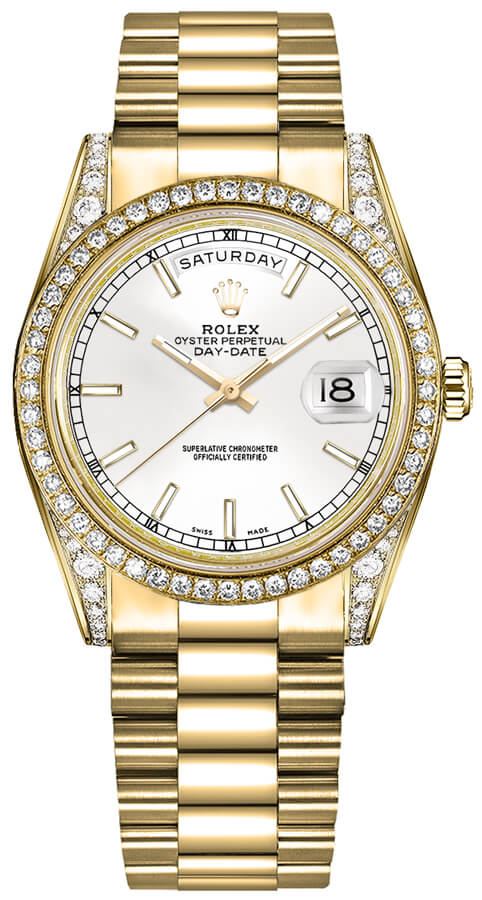 Rolex Day-Date Self winding Automatic White Mens Watch 118388-0186 