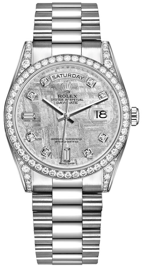 Rolex Day-Date Self winding Automatic Grey Watch 118389-0102 