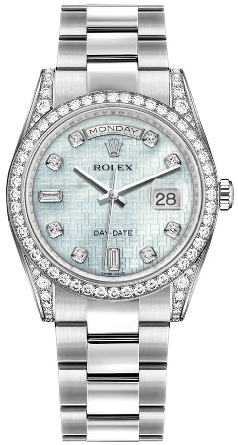 Rolex Day-Date Self winding Automatic Platinum Unisex Watch 118389-0096 