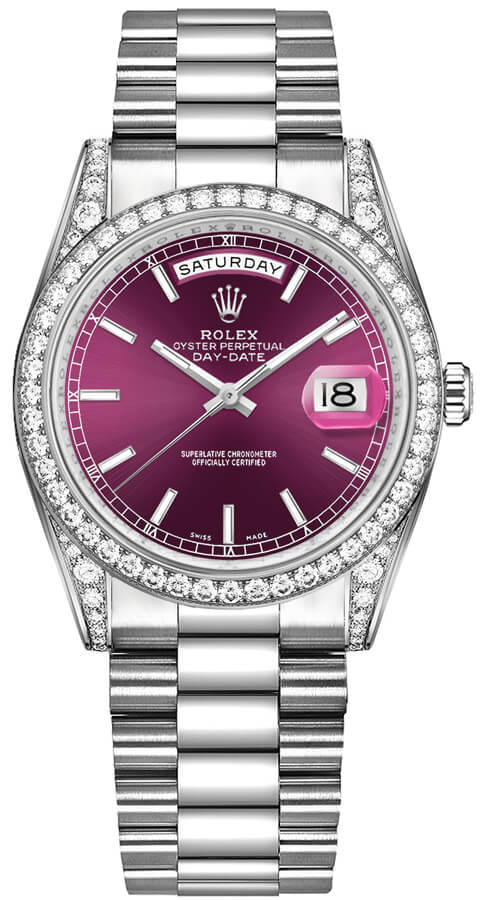 Rolex Day-Date Self winding Automatic Red Unisex Watch 118389-0106 