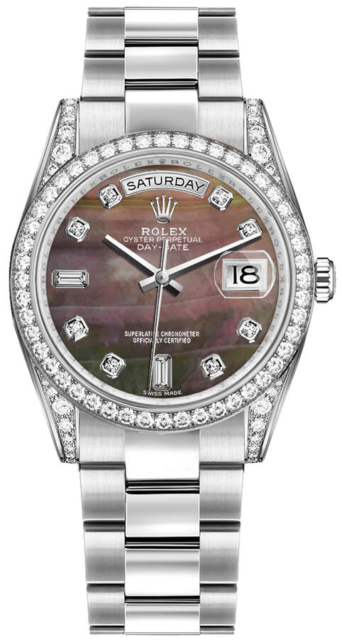 Rolex Day-Date Self winding Automatic Black Watch 118389-0057 
