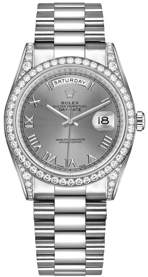 Rolex Day-Date Self winding Automatic Grey Watch 118389-0025 