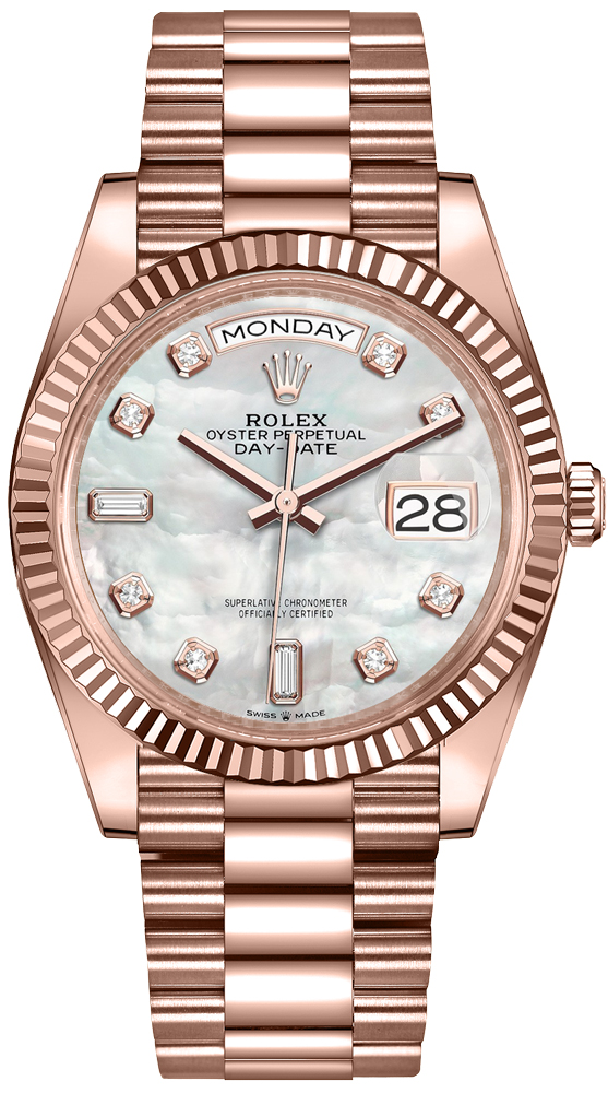 Rolex Day-Date Self Winding Automatic White Ladies Watch 128235-0029 