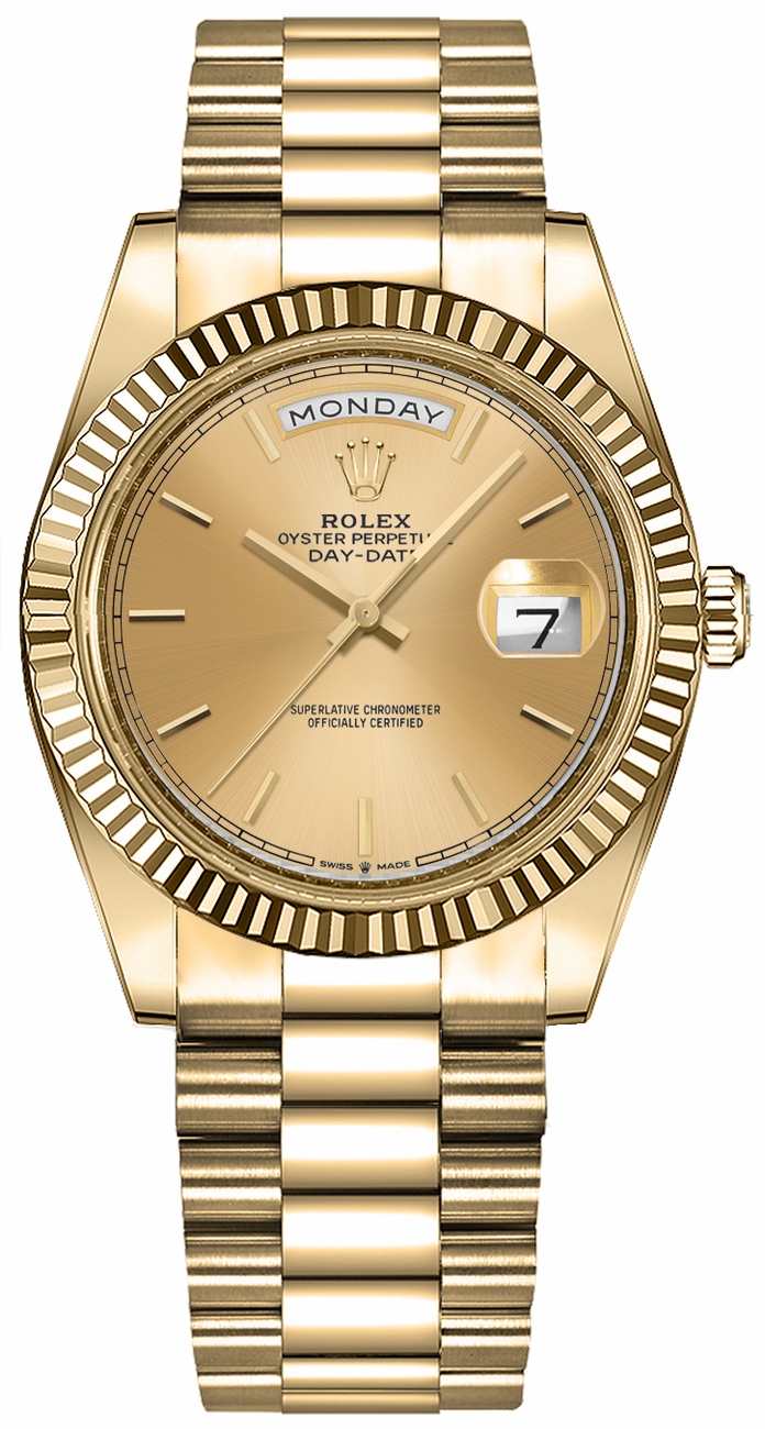 Rolex Day-Date Self winding Automatic Champagne Ladies Watch 128238-0045 