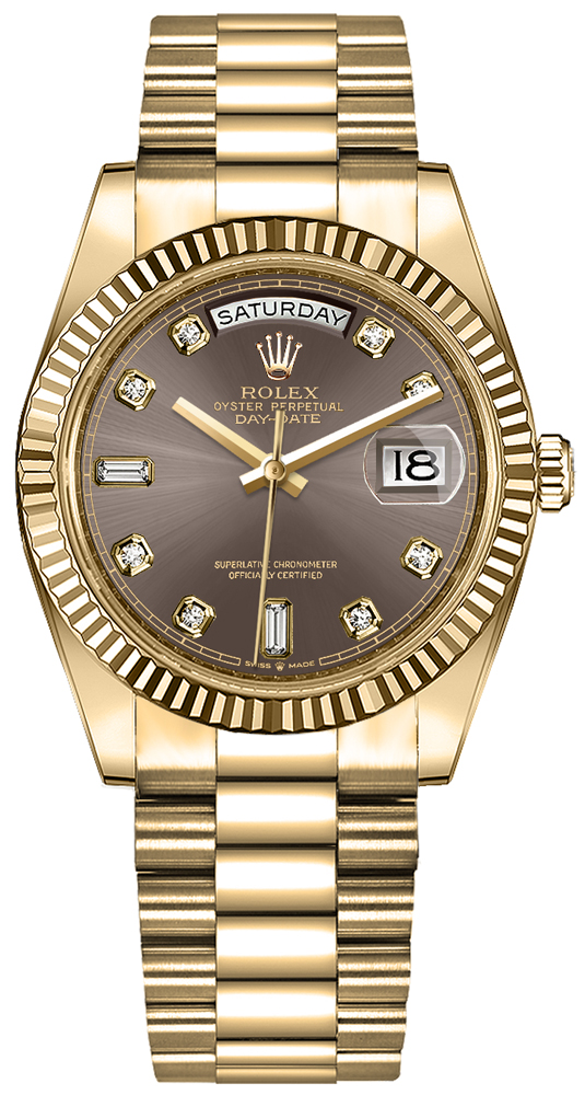 Rolex Day-Date Self winding Automatic Grey Unisex Watch 128238-0022 