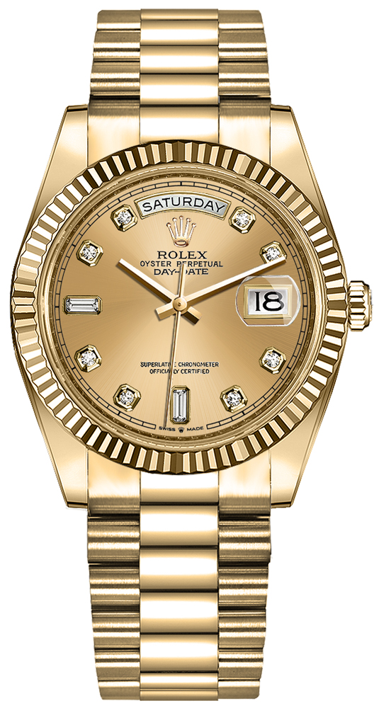 Rolex Day-Date Self winding Automatic Champagne Ladies Watch 128238-0008 